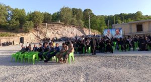 پرچم رضوی در آغوش مردمان روستای کریک دنا